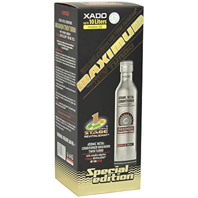 Xado TWIN TURBO ENGINE OIL ADDITIVE, PROTECTS THE ENGINE, ADDITIVE FOR REPAIR AND AGAINST WEAR, ATOMIC METAL CONDITIONER WITH REVITALIZANT 1STAGE (HIGH PERFORMANCE ENGINES 3-10 L OIL VOLUME) - Image 3